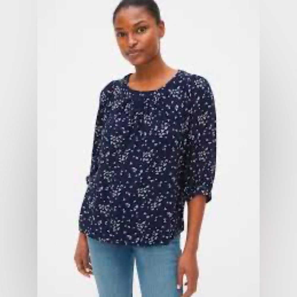 GAP Print Blouson Sleeve Top